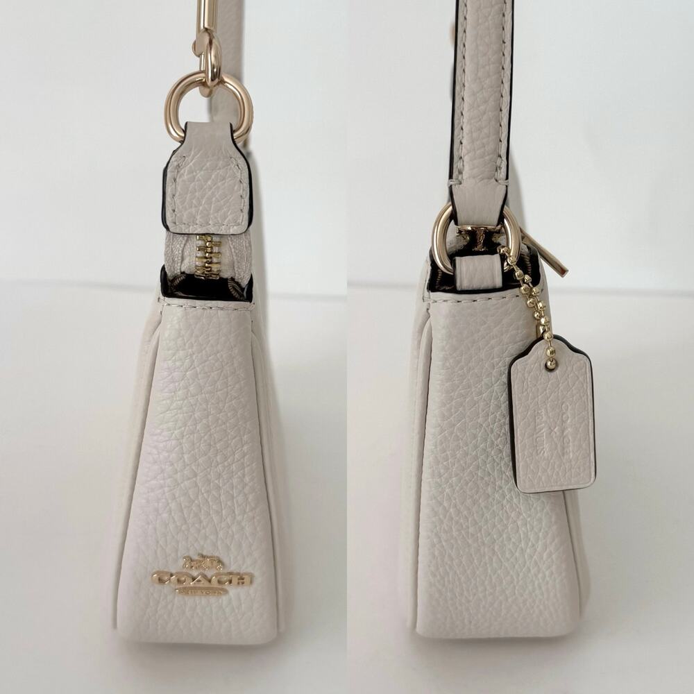 Coach x Peanuts Nolita 19 Leather Mini Shoulder Bag Gold/Chalk Multi CBM76 - Picture 10 of 16